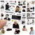 Adesivos Kpop Seventeen – Kit com 8 Folhas Aesthetic Impermeáveis para Scrapbook, Celular e Decoração DIY