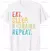 Camiseta Kawaii K-Drama Repeat – Estilo Coreano Unissex na internet