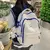 Mochila Estilo Coreano Nylon – Bolsa Grande Feminina para Escola, Viagem e Dia a Dia - Sarang Pop