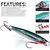 Isca PROBEROS Sinking Pencil – 17g a 60g com Ganchos Duplos - Estilo Bruto