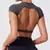 top de fitness decote nas costas