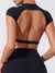 Imagem do top de fitness decote nas costas