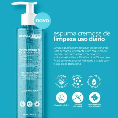 Espuma Cremosa de Limpeza Uso Diário Dermachem