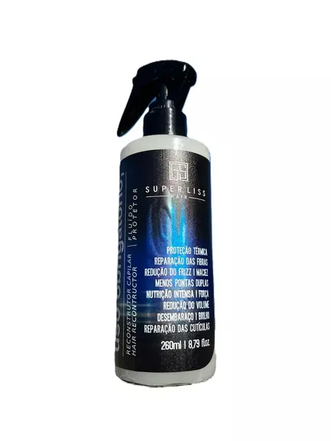 Spray Reconstrutor Capilar Uso Obrigatório Fluído - Protetor Térmico 260ml - Super Liss