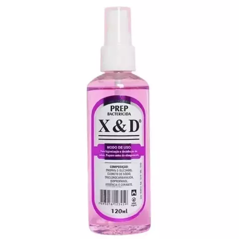 Prep Higienizador Antibactericida 120ml Preparador Unhas - X&D