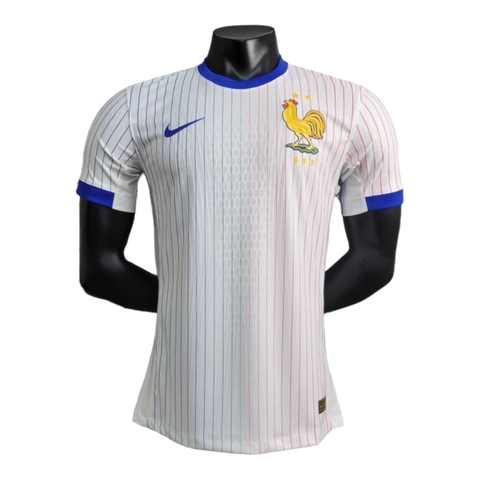 Camisa França II 24/25 - Jogador Nike Masculina - Branca com detalhes em azul e vermelho