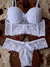 Conjunto Lingerie de Luxo Íris Calcinha e Sutiã Soutien Fio Dental Com Bojo Calcinhas Fio Dental na internet