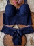 Conjunto Lingerie de Luxo Íris Calcinha e Sutiã Soutien Fio Dental Com Bojo Calcinhas Fio Dental - AuraFitt