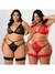 Kit 2 Conjuntos Lingerie Feminino Plus Size Sutiã sem Bojo e Calcinha Fio Dental Sexy com Cinta Liga Sensual Fio Dental Sexy Sutiã Triangulo na internet