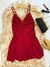Camisola Sexy em renda com fenda nas laterais Lingerie Sensual Romântico Sensual Curto - AuraFitt