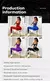 Imagem do Conjunto fitness feminino com top de alta sustentação e modelagem confortável para yoga."