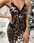 Imagem do "Camisola romântica com estampa de leopardo para mulher, lingerie tipo picardias com apliques."