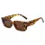 Óculos de sol vintage para mulheres, óculos pequenos retangulares, lente UV400