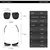Imagem do Óculos de sol masculino Punk, Aviator Square, Uv400, Twin-Beam, Novo