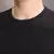 Camisetas masculinas branco preto manga curta solta em torno do pescoço camisas - NK Mega Stor