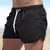 2025 Shorts brancos Homens Estilo Japonês Poliéster Correndo Shorts Esportivos para Homens Casual Verão Cintura Elástica Sólidos Shorts Roupas