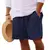Novo algodão dos homens cor sólida curto leve calças de ginásio linho praia shorts masculino jogging esporte grande curto homme - loja online