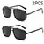 Óculos de sol masculino Punk, Aviator Square, Uv400, Twin-Beam, Novo