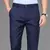Masculino inteligente calças casuais elástico esportes calças de secagem rápida primavera outono comprimento total em linha reta escritório preto marinho calças de trabalho - comprar online