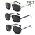 Óculos de sol masculino Punk, Aviator Square, Uv400, Twin-Beam, Novo - NK Mega Stor