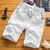 2025 Shorts brancos Homens Estilo Japonês Poliéster Correndo Shorts Esportivos para Homens Casual Verão Cintura Elástica Sólidos Shorts Roupas - NK Mega Stor