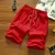 Imagem do 2025 Shorts brancos Homens Estilo Japonês Poliéster Correndo Shorts Esportivos para Homens Casual Verão Cintura Elástica Sólidos Shorts Roupas