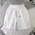 2025 Shorts brancos Homens Estilo Japonês Poliéster Correndo Shorts Esportivos para Homens Casual Verão Cintura Elástica Sólidos Shorts Roupas - comprar online