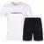 Moda duas peças conjuntos masculinos roupas esportivas verão secagem rápida respirável camiseta shorts outfit ao ar livre casual correr roupas esportivas - comprar online