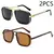 Óculos de sol masculino Punk, Aviator Square, Uv400, Twin-Beam, Novo - NK Mega Stor