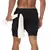 Homens correndo shorts 2 em 1 shorts esportivos de dois andares roupas esportivas ginásio de fitness calças curtas treinamento jogging inferior roupas masculinas - loja online
