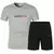 Moda duas peças conjuntos masculinos roupas esportivas verão secagem rápida respirável camiseta shorts outfit ao ar livre casual correr roupas esportivas - loja online