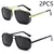 Óculos de sol masculino Punk, Aviator Square, Uv400, Twin-Beam, Novo - loja online