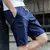 2025 Shorts brancos Homens Estilo Japonês Poliéster Correndo Shorts Esportivos para Homens Casual Verão Cintura Elástica Sólidos Shorts Roupas