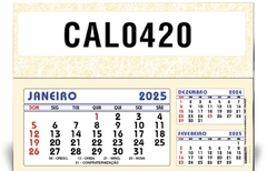 Calendário de Mesa com base em papelão Bloco em Papel Nobre CM420 Compra Mínima: 50 peças
