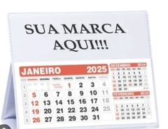 Calendário de Mesa PVC Grande CLM016 Compra Mínima: 100 Peças - comprar online