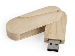 Pen Drive de Madeira Giratório PD002 Compra Mínima: 30 peças