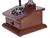 Telefone de Madeira com Compartimento e Estilo Anos 40