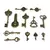 Kit 12 Peças em Bronze para Decoração e Artesanato - loja online