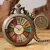 Relógio de Bolso Vintage Masculino com Mostrador Esmaltado e Corrente Decorativa - comprar online