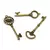 Kit 12pçs Chaves Antigas em Bronze para Bijuteria e DIY - loja online