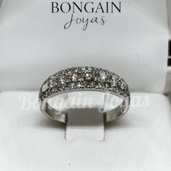 Anillo Cintillo Diamantes - Bongain Joyas