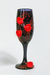 Taça Preta com Rosas - comprar online