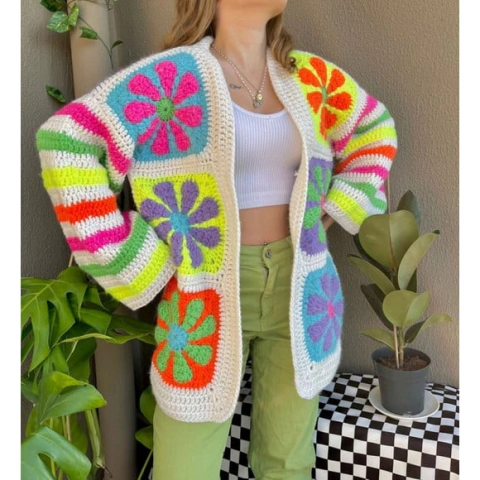 Cardigan em Crochê
