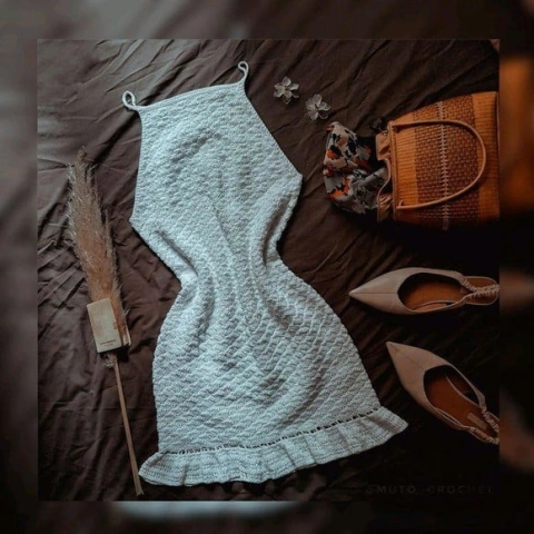 Vestido de crochê