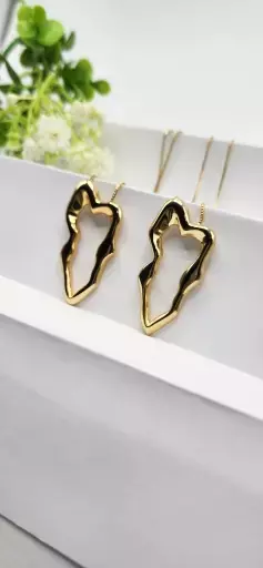 Colar Orgânico Banhado a Ouro 18k