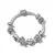 Pulseira Coração Coroa em Prata Esterlina S925