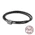 Pulseira Coração Coroa em Prata Esterlina S925