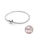 Imagem do Pulseira Coração Coroa em Prata Esterlina S925