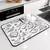Super absorvente antiderrapante prato de café grande cozinha absorvente drenage