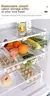 Organizador de geladeira transparente, ovo de frutas, caixa de armazenamento sob - loja online